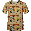 Men's Clothing Printed African Hieroglyphic T-Shirt