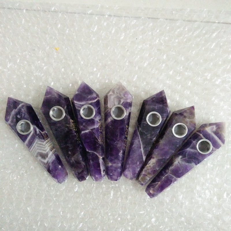 Purple Crystal Pipe