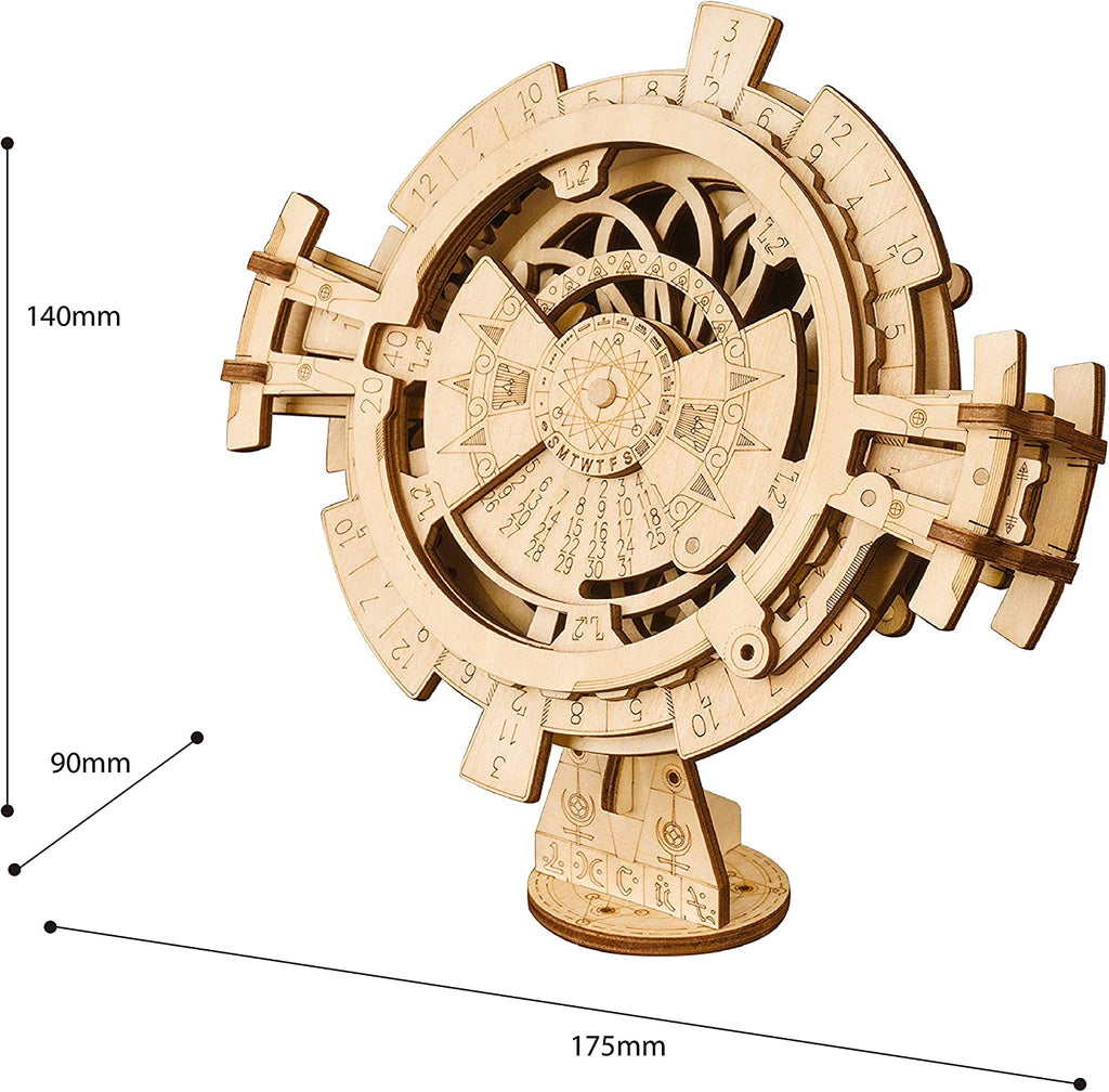 DIY 3D Wooden Puzzle Perpetual Calendar Assembly Kids Toy Jigsaw