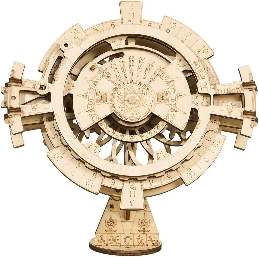 DIY 3D Wooden Puzzle Perpetual Calendar Assembly Kids Toy Jigsaw