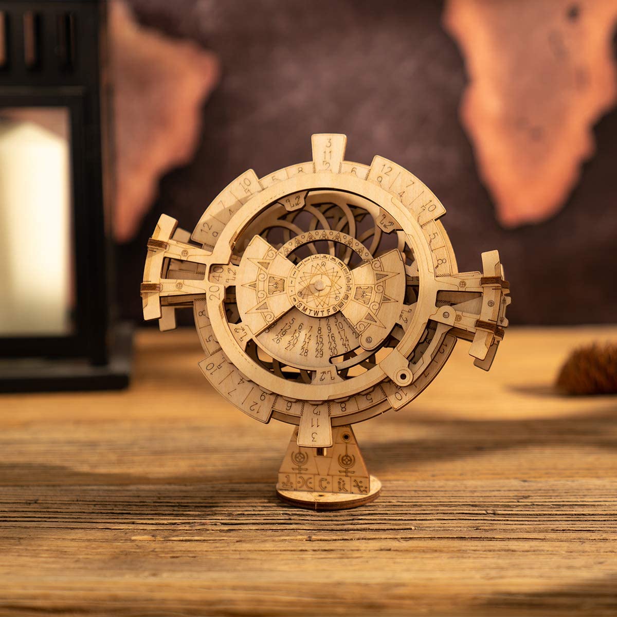 DIY 3D Wooden Puzzle Perpetual Calendar Assembly Kids Toy Jigsaw