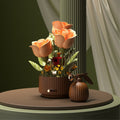 Faux Rose Bouquet and Watering Can Nightlight