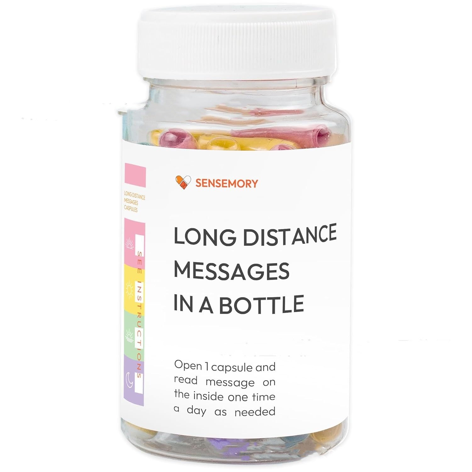 Love Messages In A Bottle Long Distance Relationship Friendship Pre-written Pill Capsule Gift