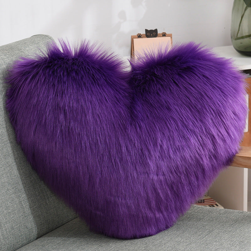 Fluffy Heart Pillow