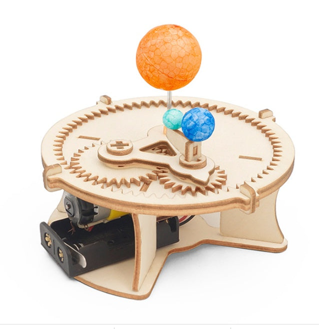 Wood Solar System Model Kids Science Educational Kit Puzzle Toys