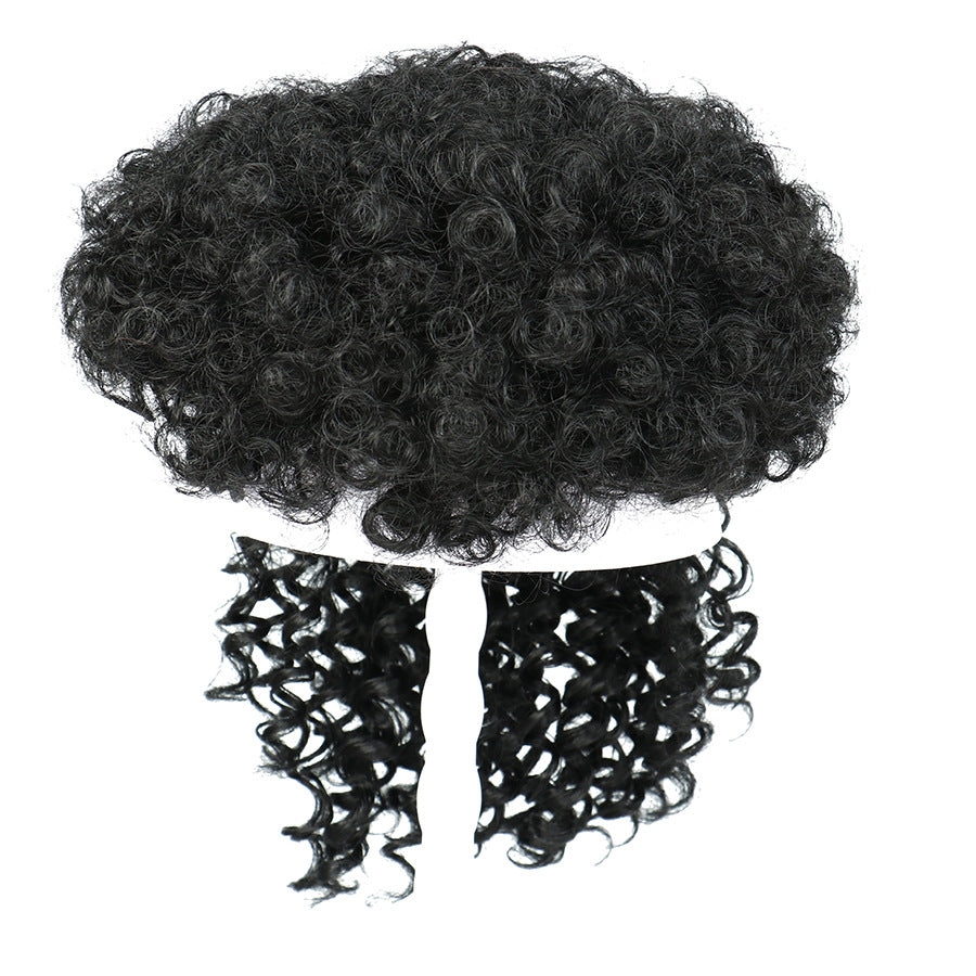 Curly Wig with Bangs