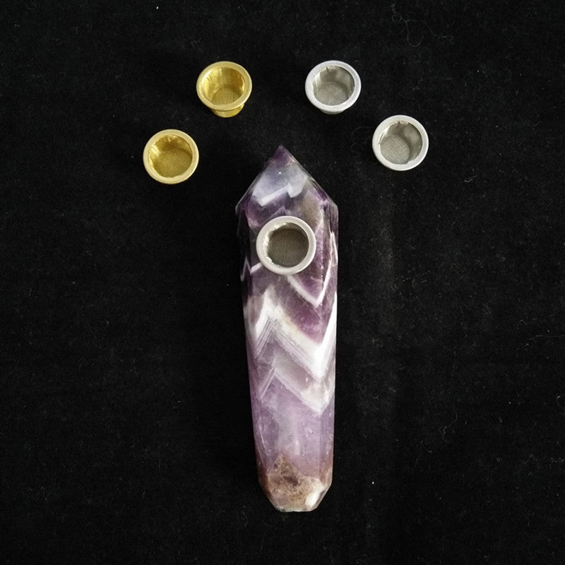 Purple Crystal Pipe