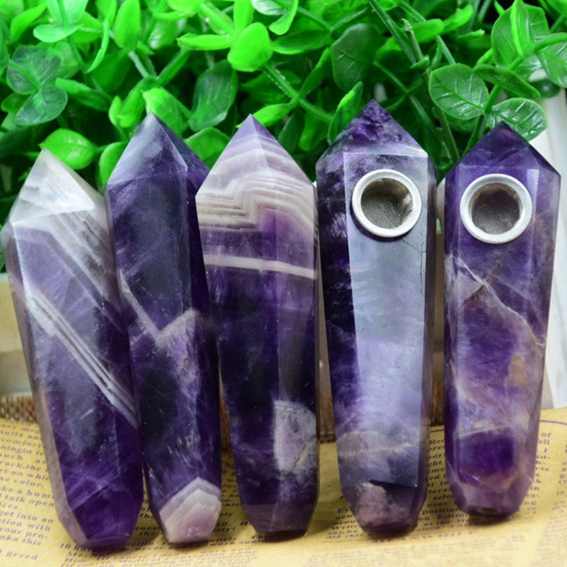 Purple Crystal Pipe