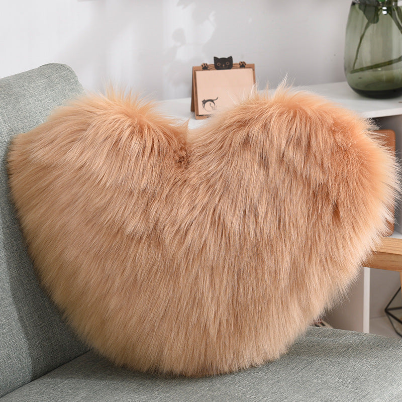 Fluffy Heart Pillow