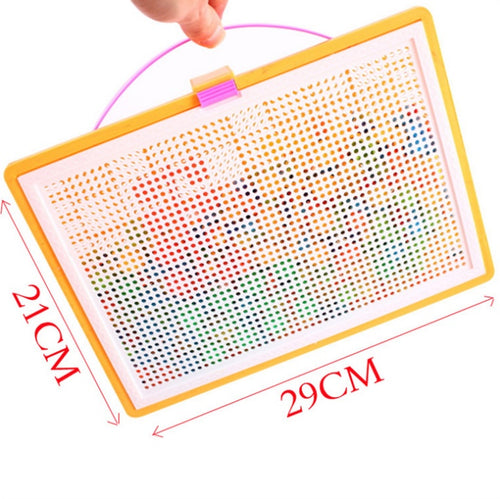 296 Mushroom Nail Push Pin Puzzle Art Color Fun Game