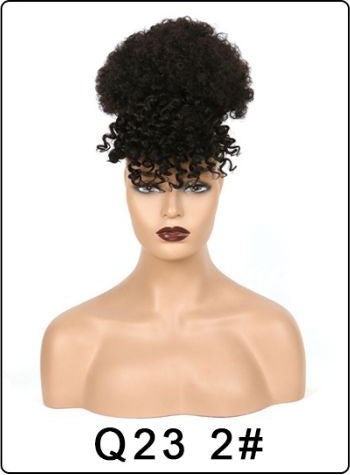 Curly Wig with Bangs