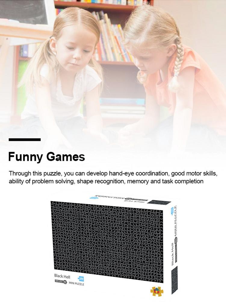 Adult Mini Puzzle Black Hell White Heaven