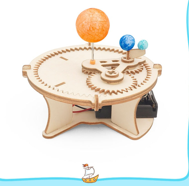 Wood Solar System Model Kids Science Educational Kit Puzzle Toys