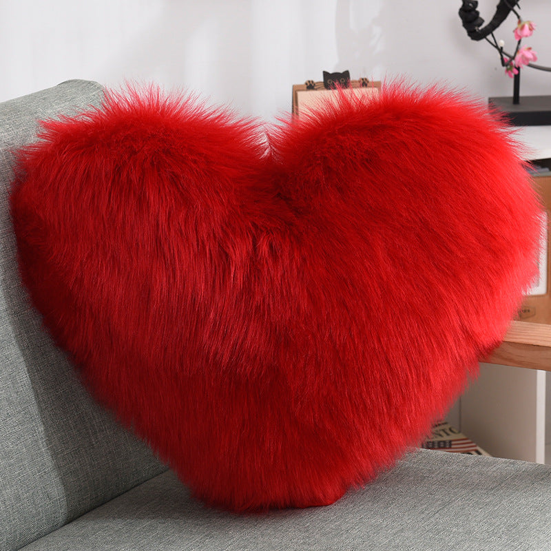 Fluffy Heart Pillow