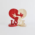Couple Wooden Love Puzzle Heart Decoration
