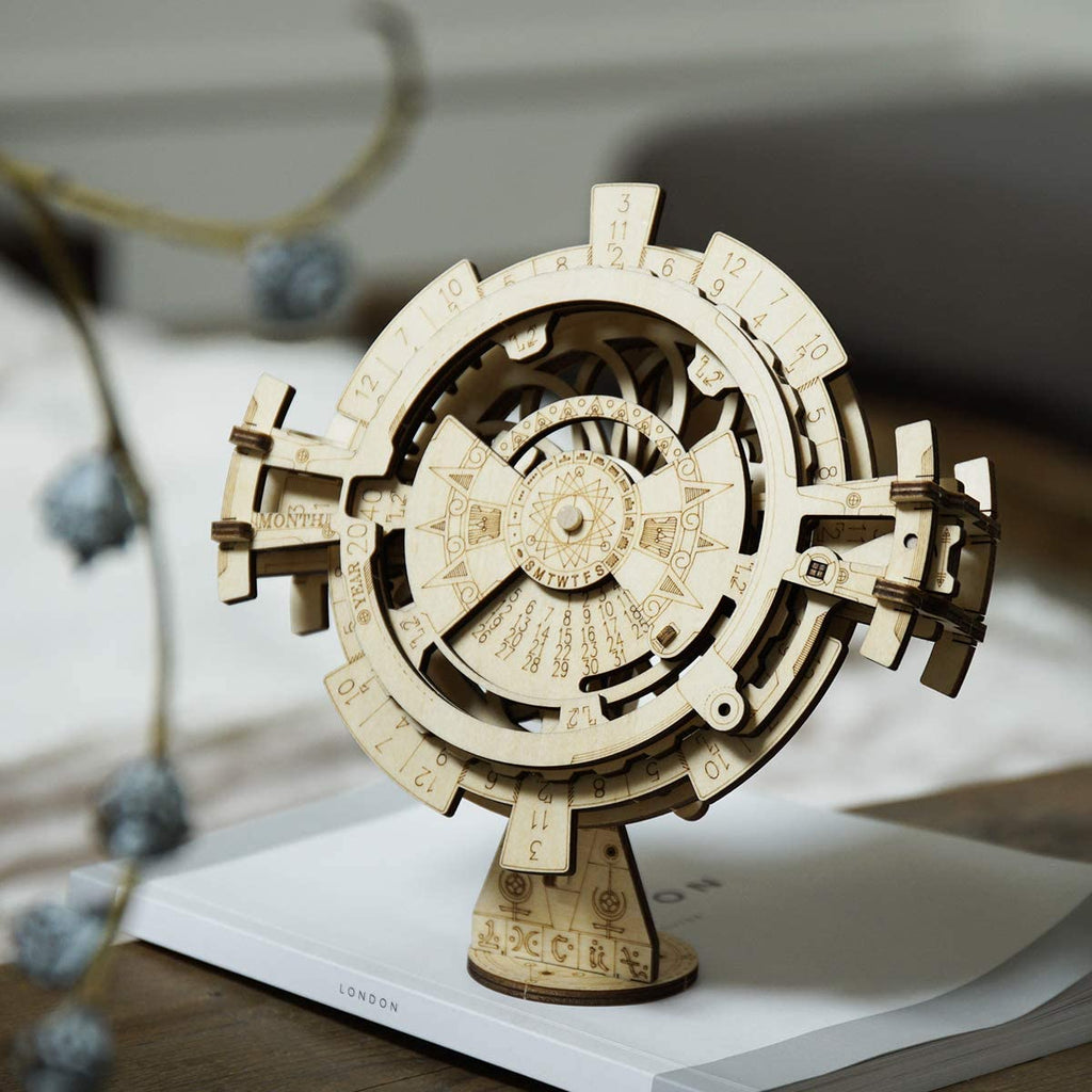 DIY 3D Wooden Puzzle Perpetual Calendar Assembly Kids Toy Jigsaw