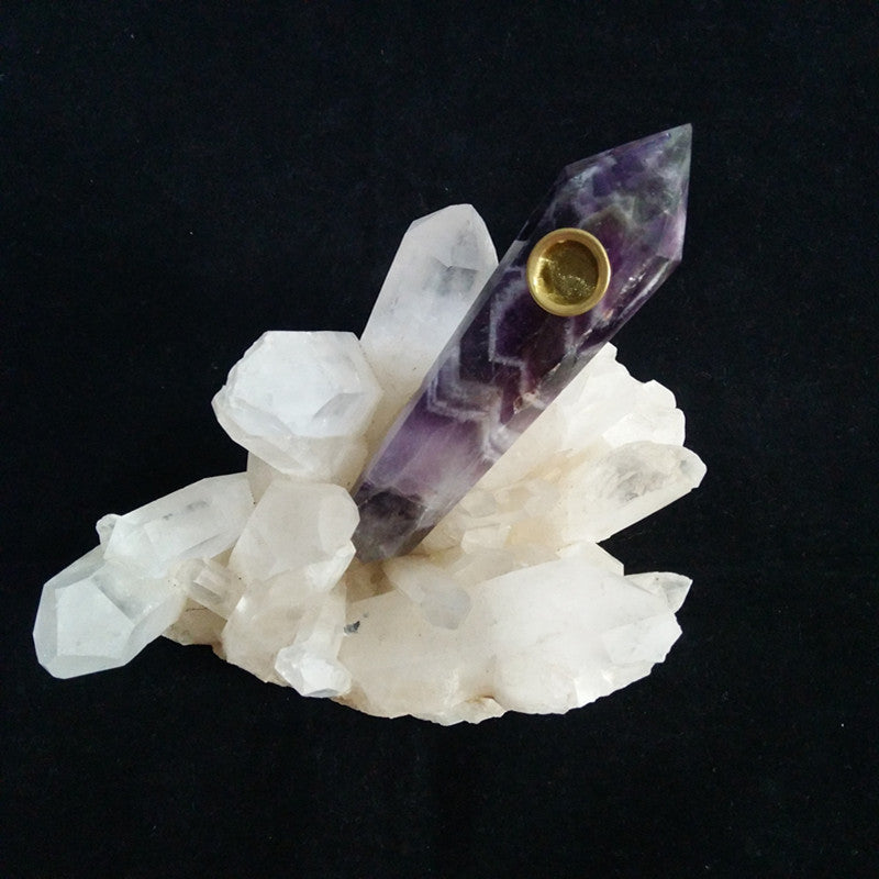 Purple Crystal Pipe