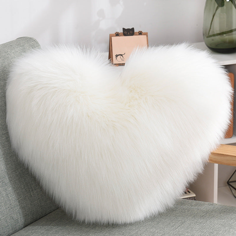 Fluffy Heart Pillow