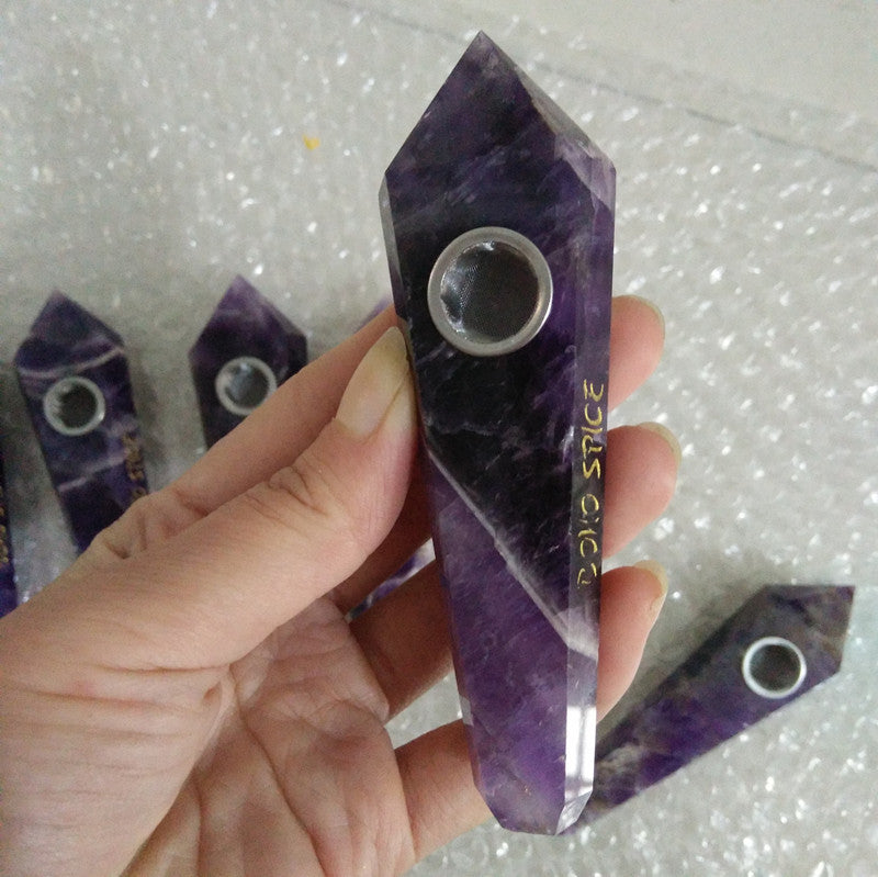 Purple Crystal Pipe
