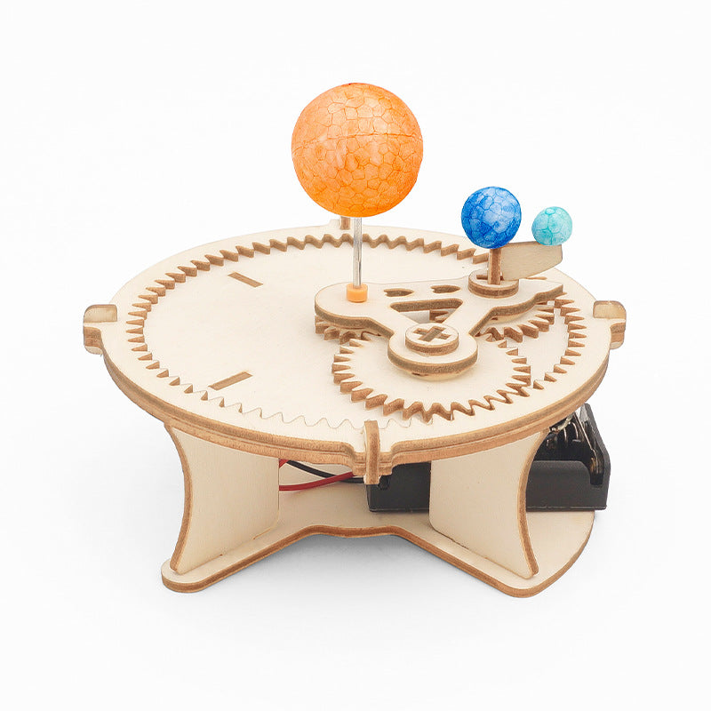 Wood Solar System Model Kids Science Educational Kit Puzzle Toys