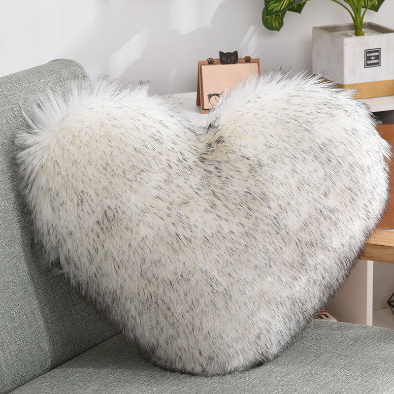 Fluffy Heart Pillow