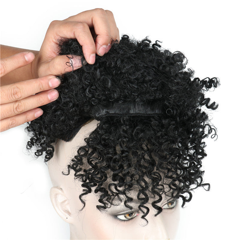 Curly Wig with Bangs