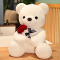 Sweet Plush Teddy Bear with Rose