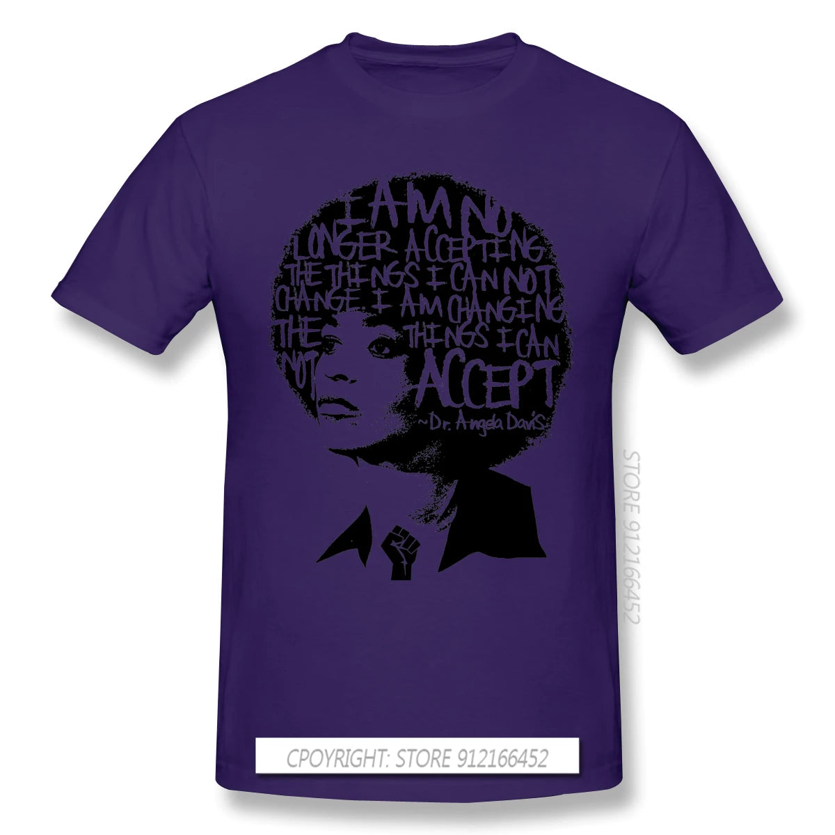 ANGELA DAVIS SAID IT BEST Novelty Short Sleeve Man's T-Shirts Black Lives Matter Anonymous George Floyd Clothes