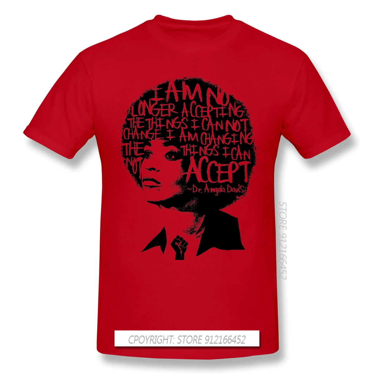 ANGELA DAVIS SAID IT BEST Novelty Short Sleeve Man's T-Shirts Black Lives Matter Anonymous George Floyd Clothes