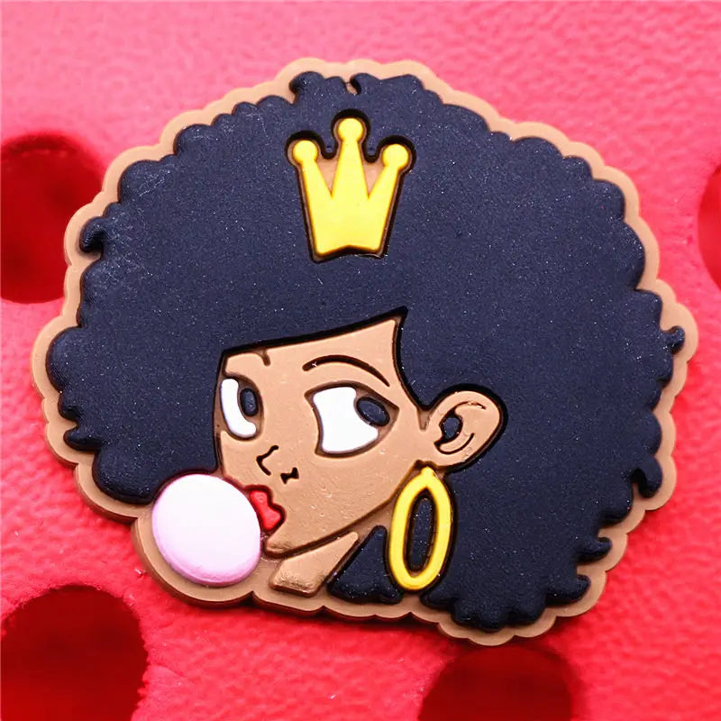 1pcs Black Lives Matter Shoe Charms Crocs Jibbits