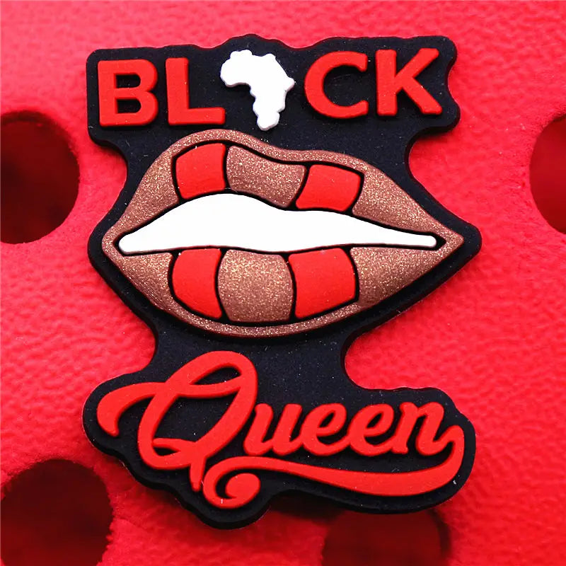 1pcs Black Lives Matter Shoe Charms Crocs Jibbits