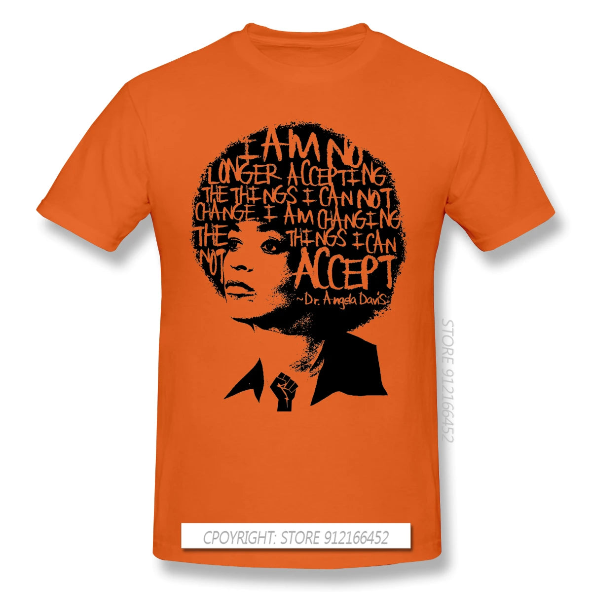 ANGELA DAVIS SAID IT BEST Novelty Short Sleeve Man's T-Shirts Black Lives Matter Anonymous George Floyd Clothes