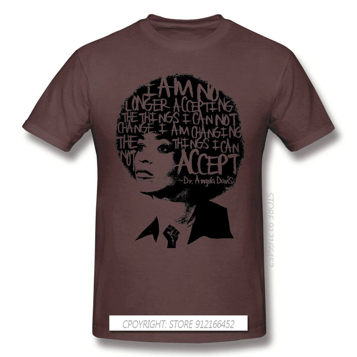 ANGELA DAVIS SAID IT BEST Novelty Short Sleeve Man's T-Shirts Black Lives Matter Anonymous George Floyd Clothes