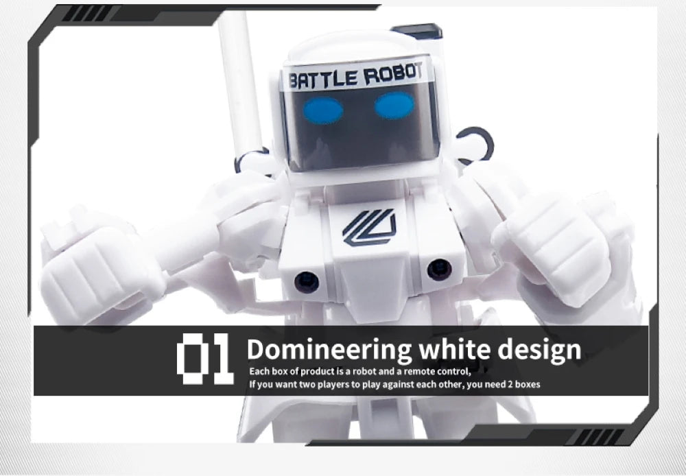 RC Robot Battle Boxing Robot Toy Remote Control Robot 2.4G Humanoid Fighting Robot with Two Control Joysticks