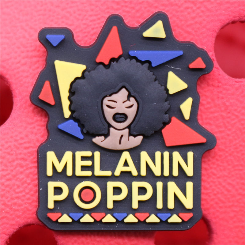 1pcs Black Lives Matter Shoe Charms Crocs Jibbits