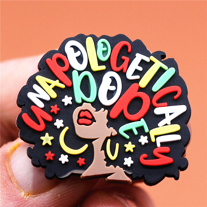 1pcs Black Lives Matter Shoe Charms Crocs Jibbits