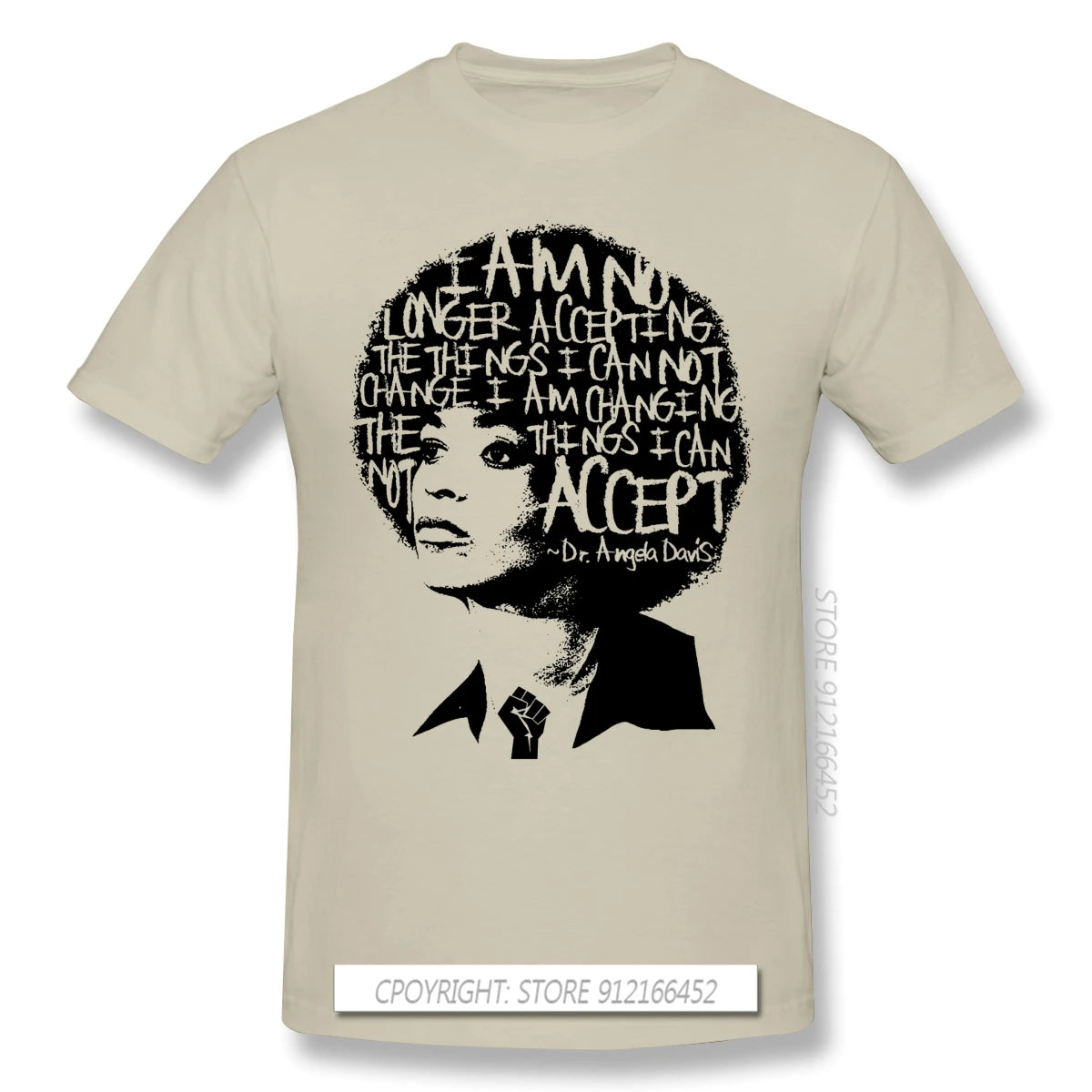 ANGELA DAVIS SAID IT BEST Novelty Short Sleeve Man's T-Shirts Black Lives Matter Anonymous George Floyd Clothes