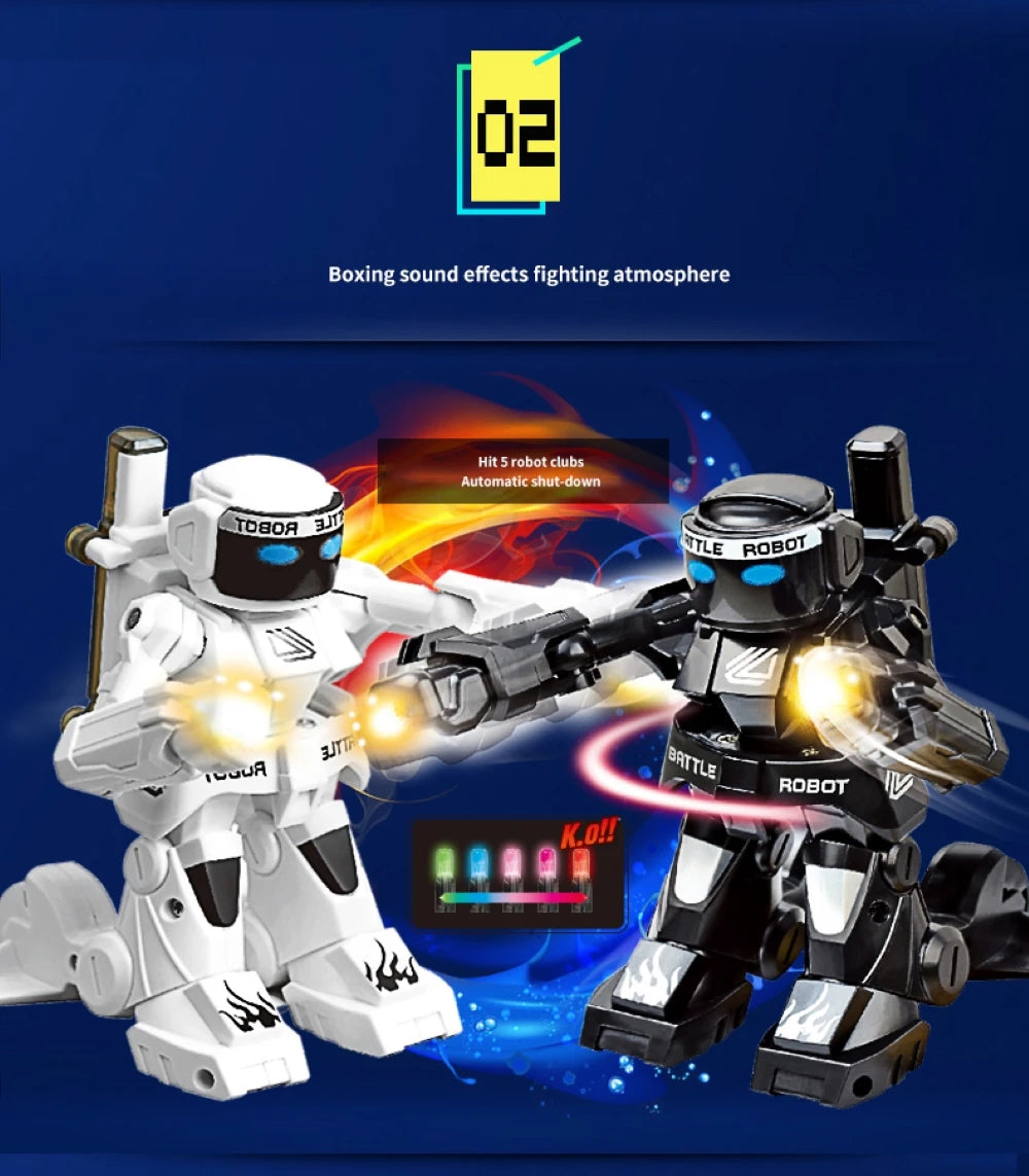 RC Robot Battle Boxing Robot Toy Remote Control Robot 2.4G Humanoid Fighting Robot with Two Control Joysticks