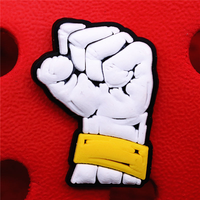 1pcs Black Lives Matter Shoe Charms Crocs Jibbits