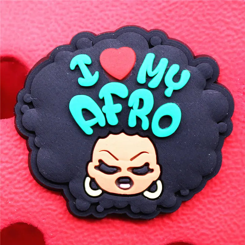 1pcs Black Lives Matter Shoe Charms Crocs Jibbits