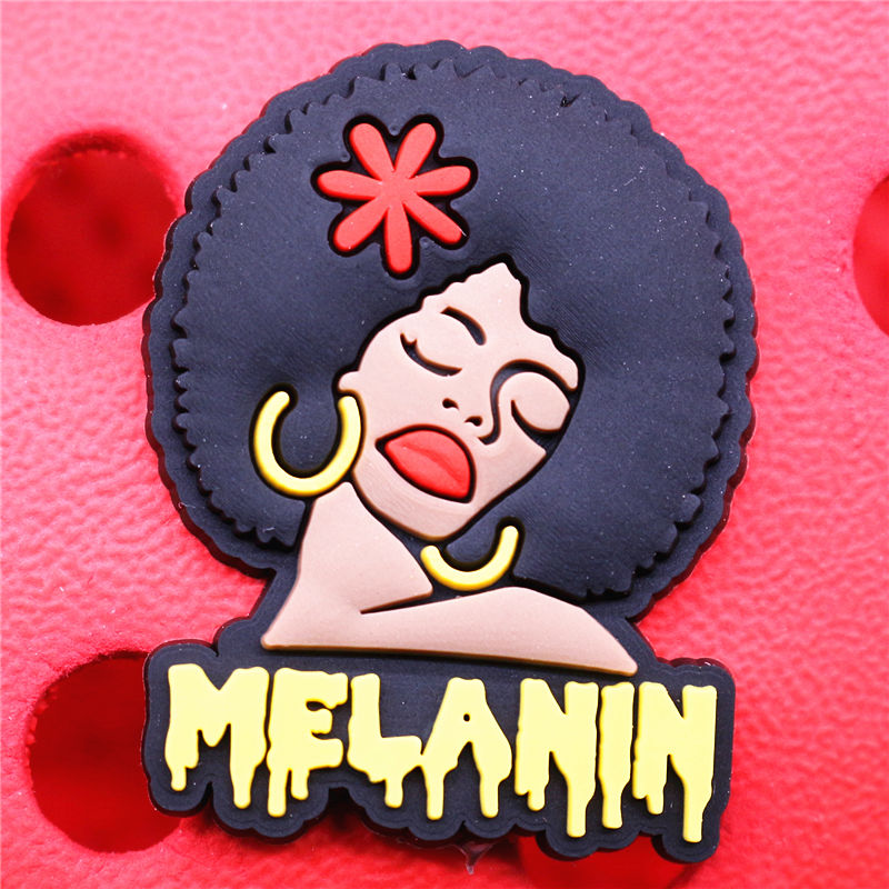 1pcs Black Lives Matter Shoe Charms Crocs Jibbits