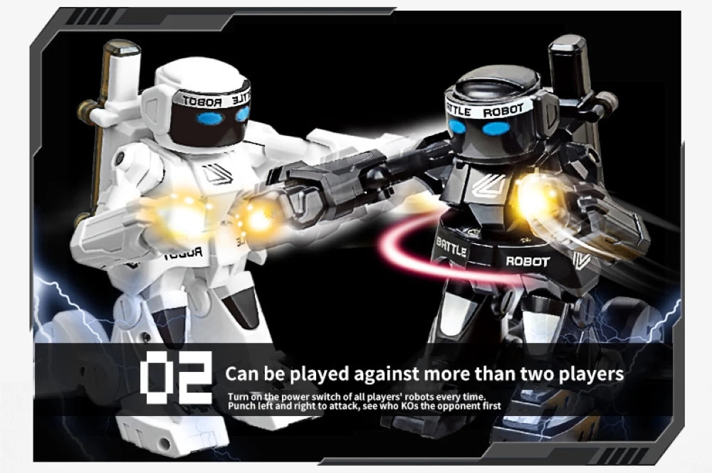 RC Robot Battle Boxing Robot Toy Remote Control Robot 2.4G Humanoid Fighting Robot with Two Control Joysticks
