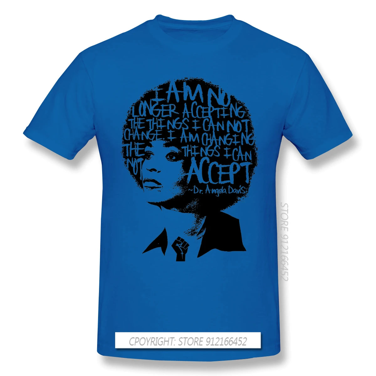 ANGELA DAVIS SAID IT BEST Novelty Short Sleeve Man's T-Shirts Black Lives Matter Anonymous George Floyd Clothes