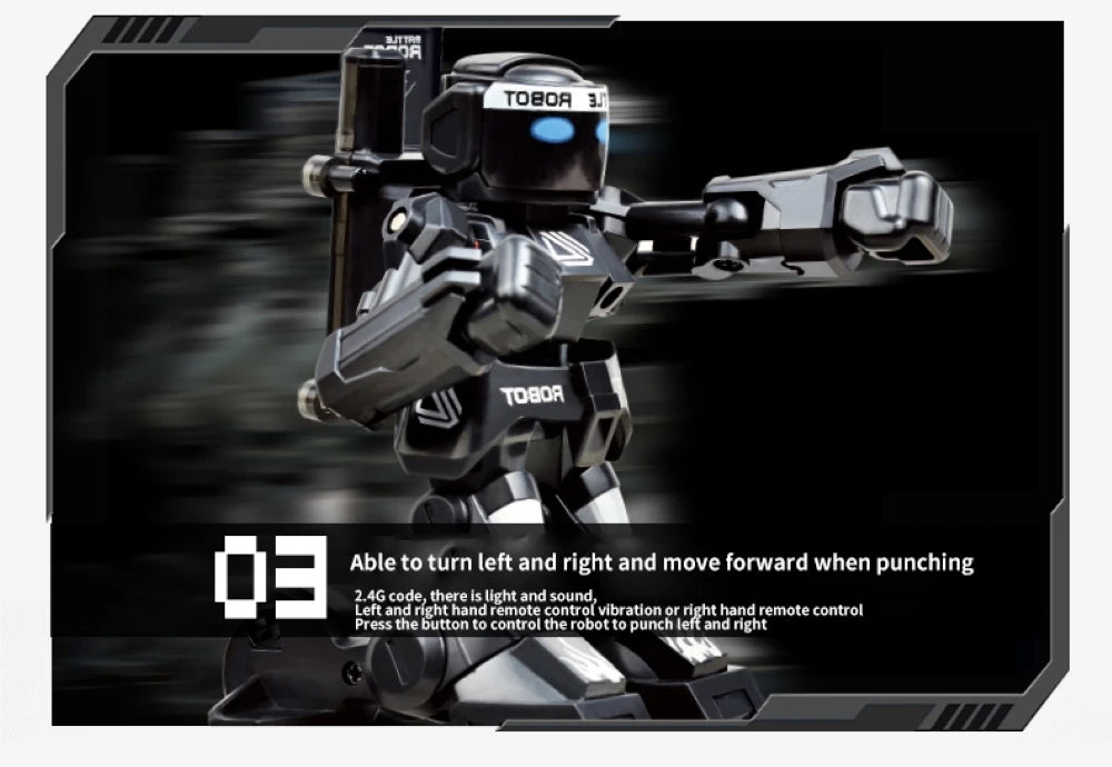 RC Robot Battle Boxing Robot Toy Remote Control Robot 2.4G Humanoid Fighting Robot with Two Control Joysticks