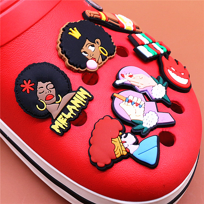 1pcs Black Lives Matter Shoe Charms Crocs Jibbits