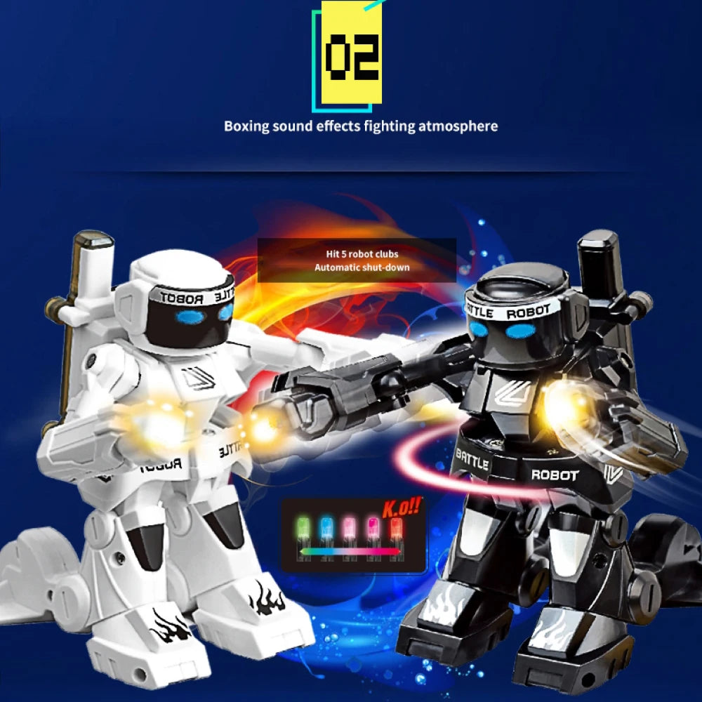 RC Robot Battle Boxing Robot Toy Remote Control Robot 2.4G Humanoid Fighting Robot with Two Control Joysticks