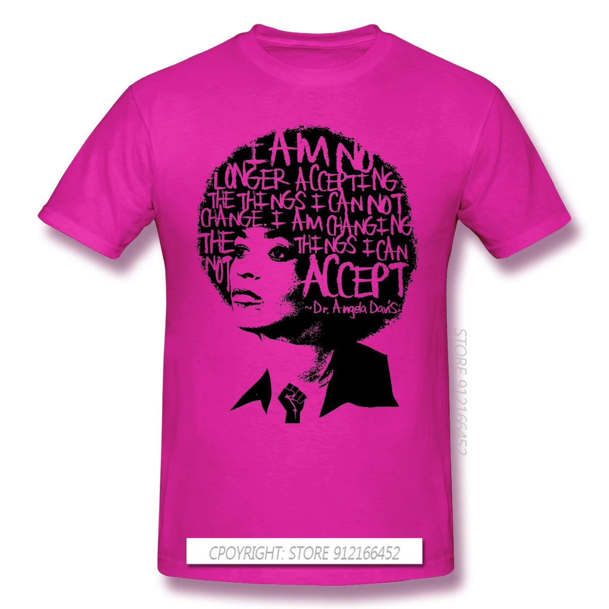 ANGELA DAVIS SAID IT BEST Novelty Short Sleeve Man's T-Shirts Black Lives Matter Anonymous George Floyd Clothes