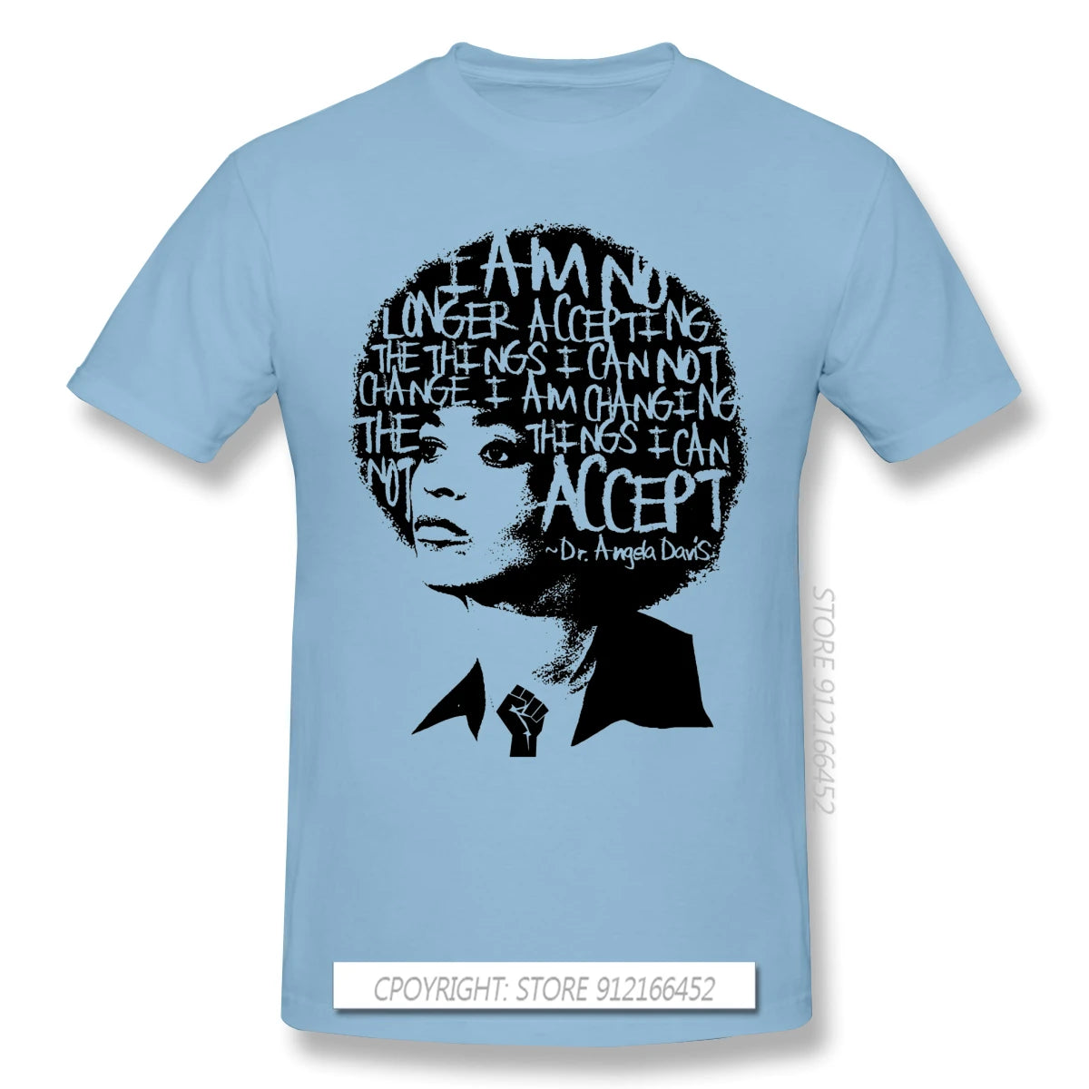 ANGELA DAVIS SAID IT BEST Novelty Short Sleeve Man's T-Shirts Black Lives Matter Anonymous George Floyd Clothes