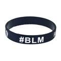 1 PC Fist BLM Black Lives Matter Silicone Wristband Adult Size
