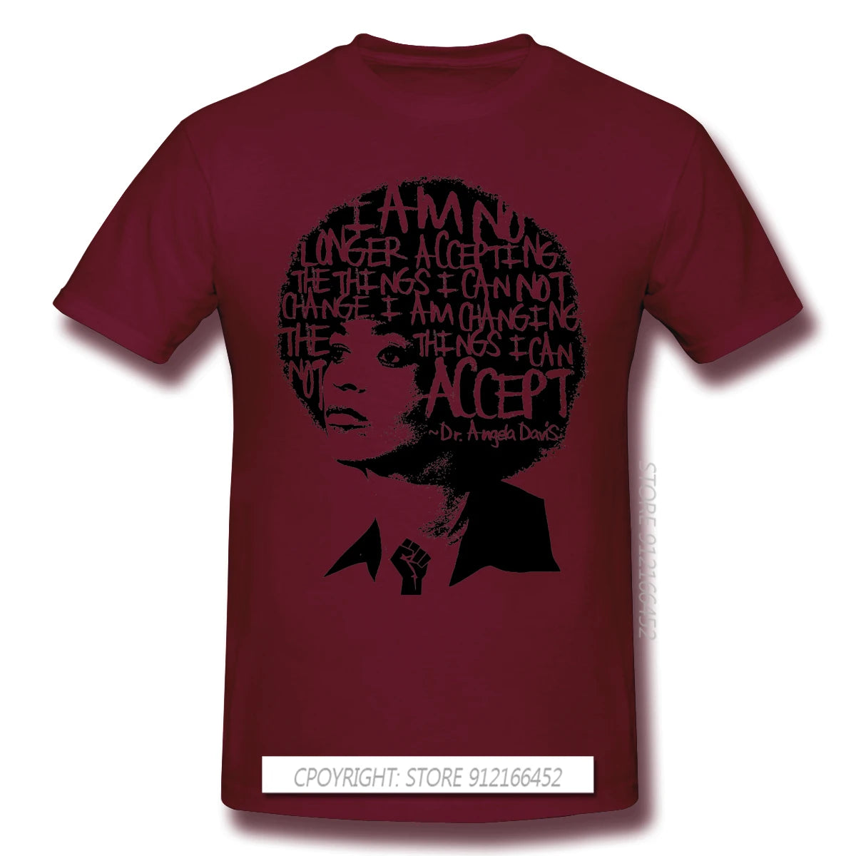 ANGELA DAVIS SAID IT BEST Novelty Short Sleeve Man's T-Shirts Black Lives Matter Anonymous George Floyd Clothes